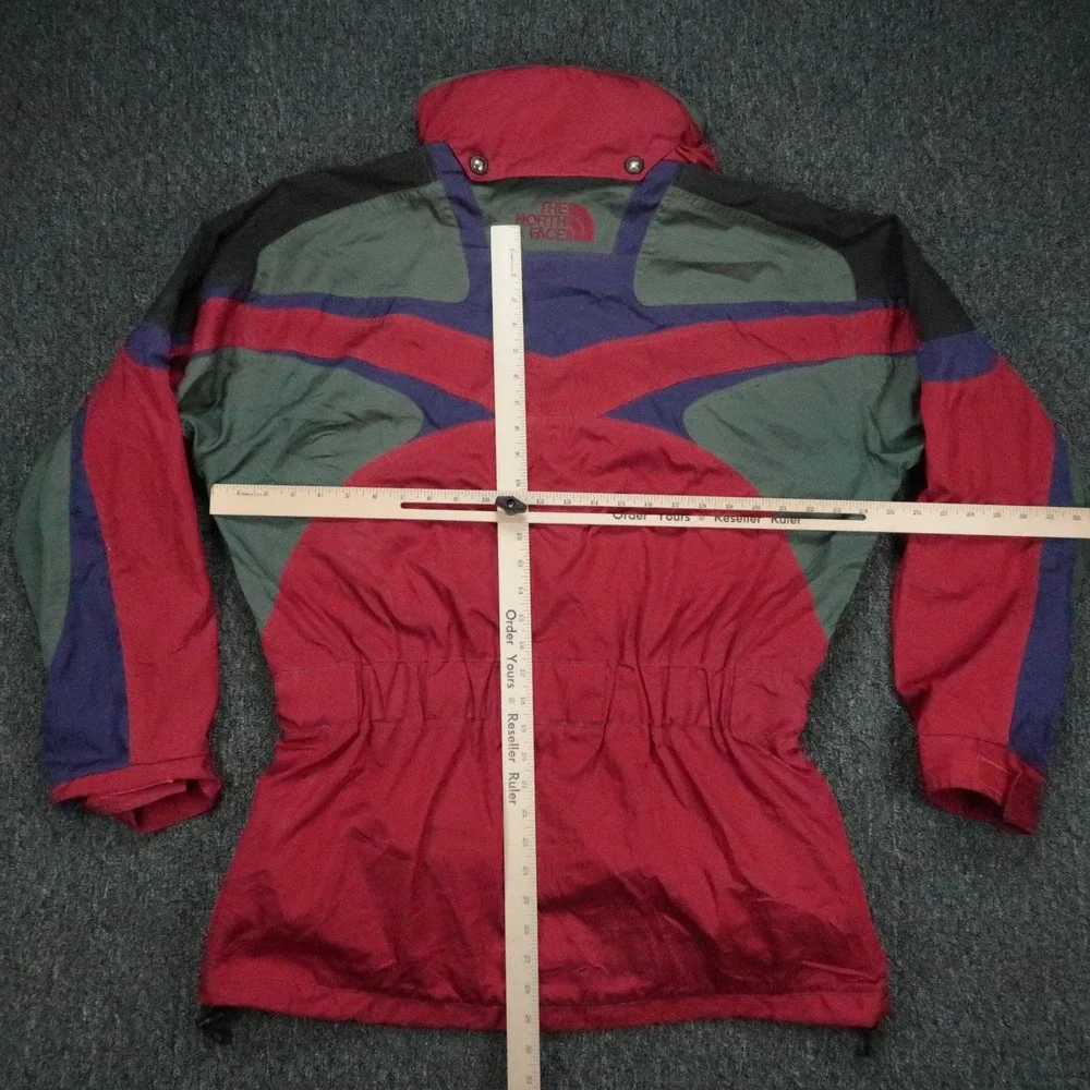 VINTAGE The North Face Jacket Mens Large Red Gray TNFX Ski Snap Full Zip *